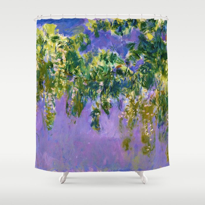 Claude Monet "Wisteria", 1919-1920 Shower Curtain
