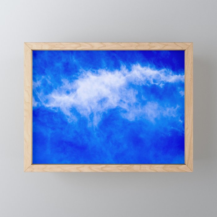 blue sky Framed Mini Art Print