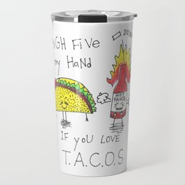 Taco & Hot Sauce Travel Mug