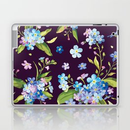 Delicate Forget-me-nots flowerets Laptop Skin