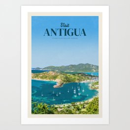 Visit Antigua Art Print