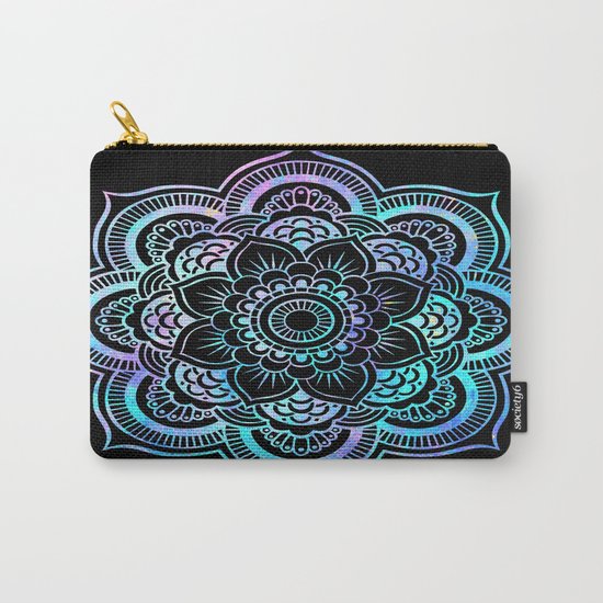 Mandala Pink Lavender Aqua galaxy space Carry-All Pouch