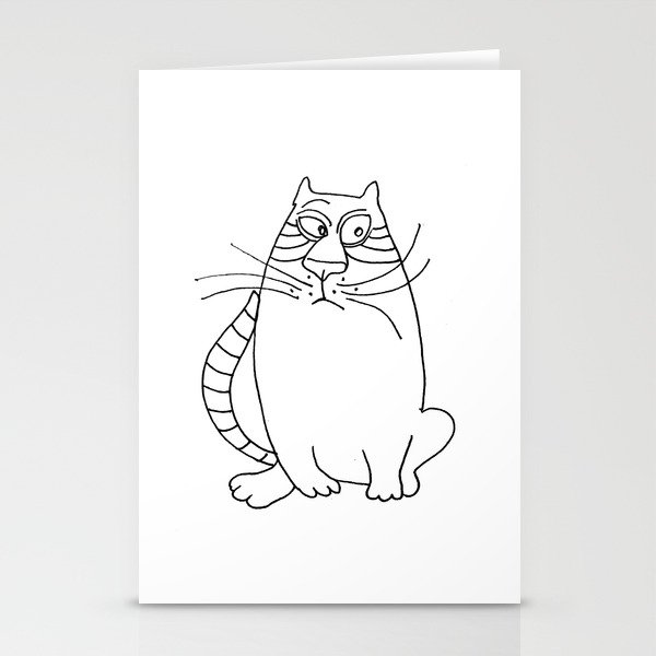 Pensive Cat Stationery Cards