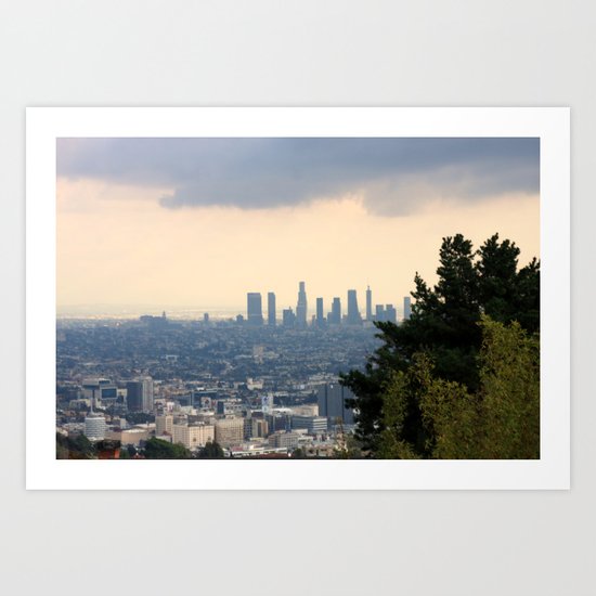 On the hill Art Print