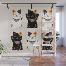 Maneki Neko - Lucky Cats Wall Mural