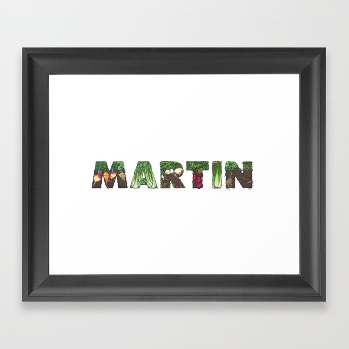 Vegan Martin Framed Art Print
