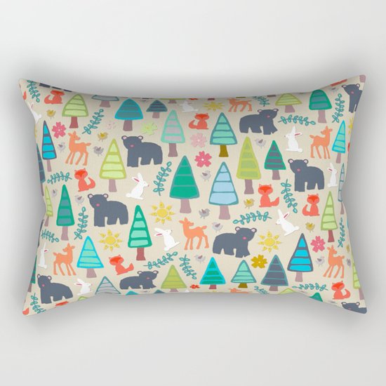 summer woodland Rectangular Pillow
