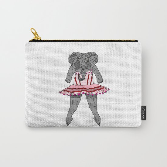 Elephant Ballerina Tutu Carry-All Pouch
