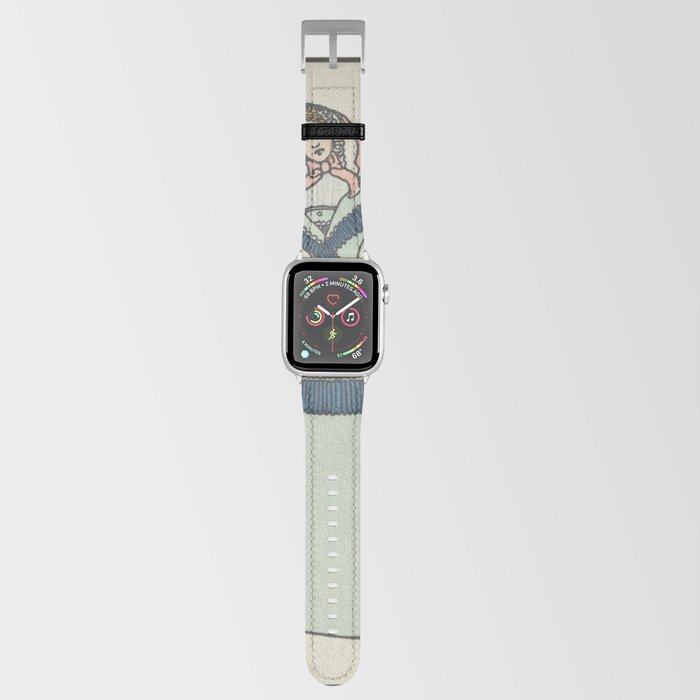 Vintage Fashion Illustration Apple Watch Band