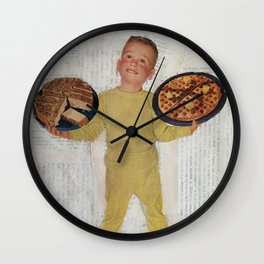 Pajama Breakfast Wall Clock