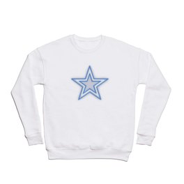 Dallas Cowboy Star Type Neon Design Crewneck Sweatshirt