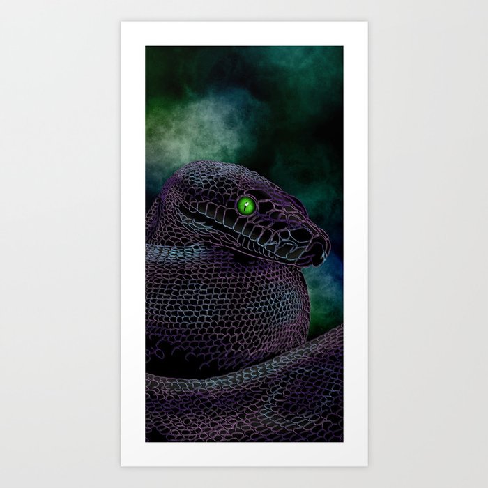 Galaxy Python Art Print
