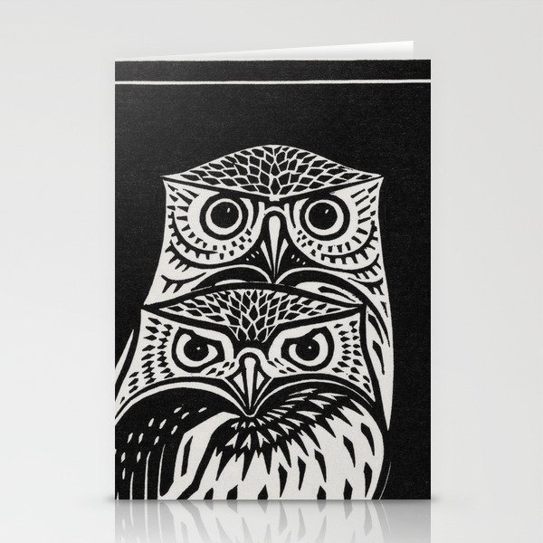 Two Owls Stationery Cards
