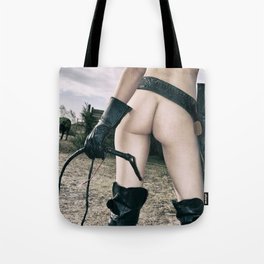 3043 Cowgirl Mistress Cate Six Shooter - Bullwhipped Boudoir Erotic Tote Bag