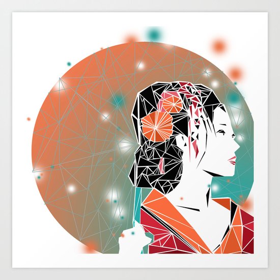 GEISHA Art Print