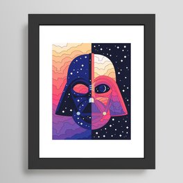 "The Dark & The Light - Darth Vader" by Berlin Michelle Framed Art Print