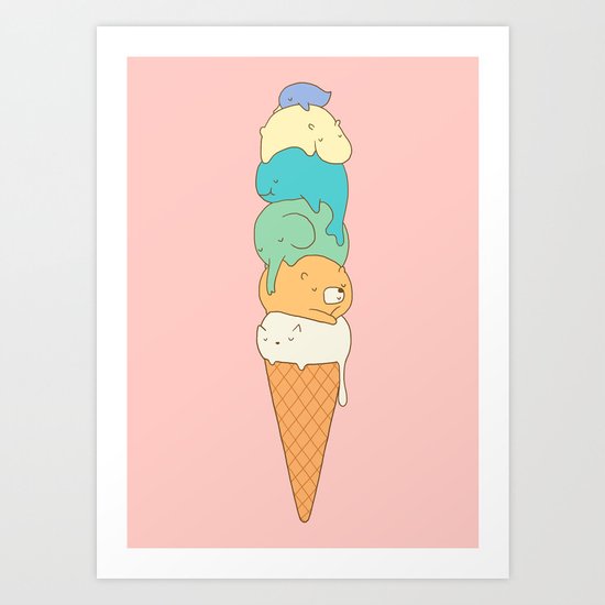 Melting Art Print