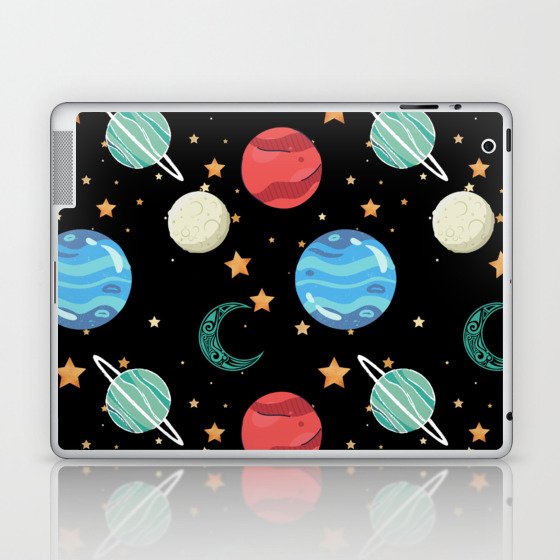 galaxy - planets, stars, moon, saturn Laptop & iPad Skin