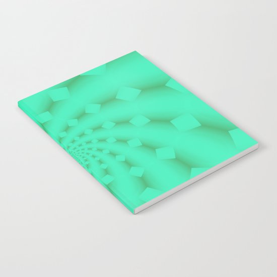Tess Fractal in Honeydew Notebook