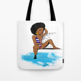 Pin up Afro style Tote Bag