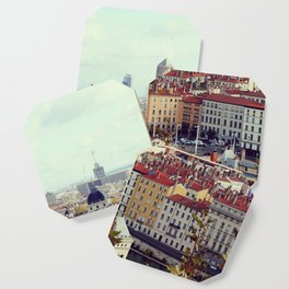 Lyon cityscape, view from Croix-Rousse - Fine Arts Travel Photography Coaster