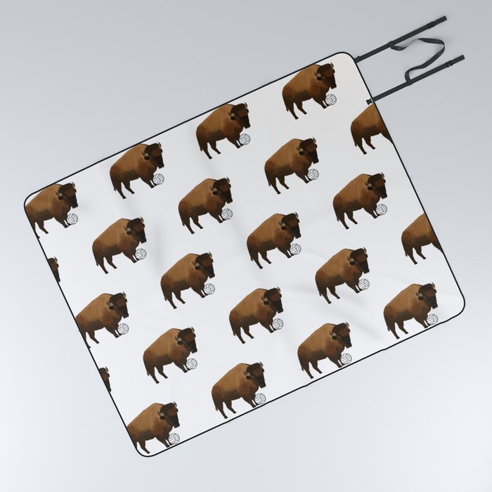 Bison Volleyball Picnic Blanket