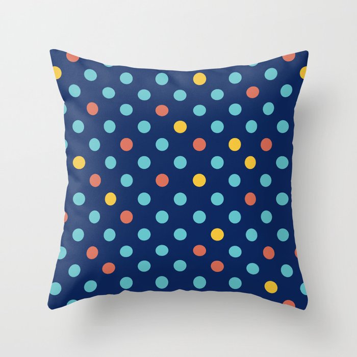 Polka Dots (Stylized Patterns 5) Throw Pillow