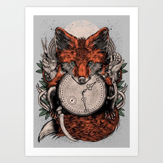Chaos Fox Art Print