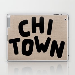 Chi Town Linen Brown Laptop & iPad Skin