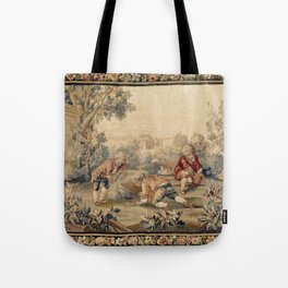 Aubusson  Antique French Tapestry Print Tote Bag