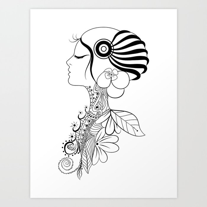 Putri Malu Art Print By Rochmat Society6
