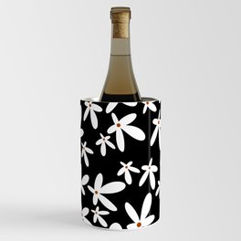 Quirky Florals in Terracotta, Black and White Wine Chiller