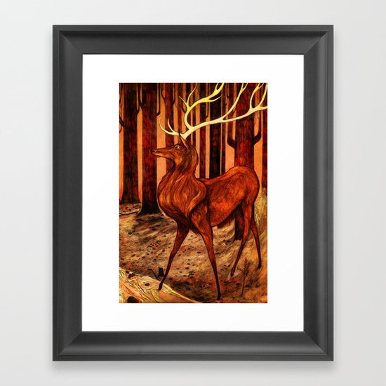 La Majesté du Cerf (The Proud Stag) Framed Art Print
