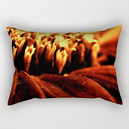 Dahlia Macro Photography In Infrared Red  Rectangular Pillow