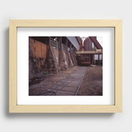 Urbex Train Tracks Recessed Framed Print