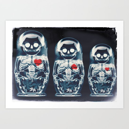 Nesting Doll X-Ray Art Print