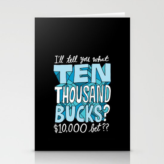 $10,000 Bet Stationery Cards
