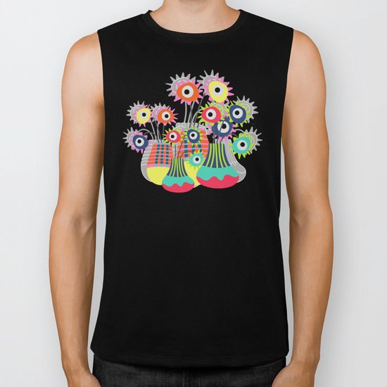 Flower Pots Biker Tank