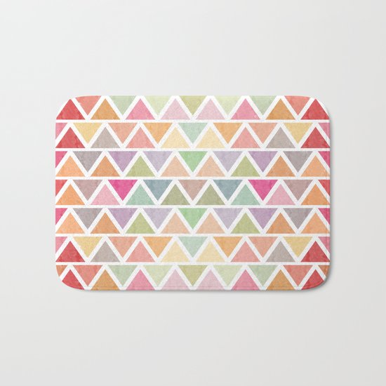 Lovely geometric Pattern III Bath Mat