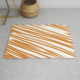  Pumpkin stripes background Area & Throw Rug