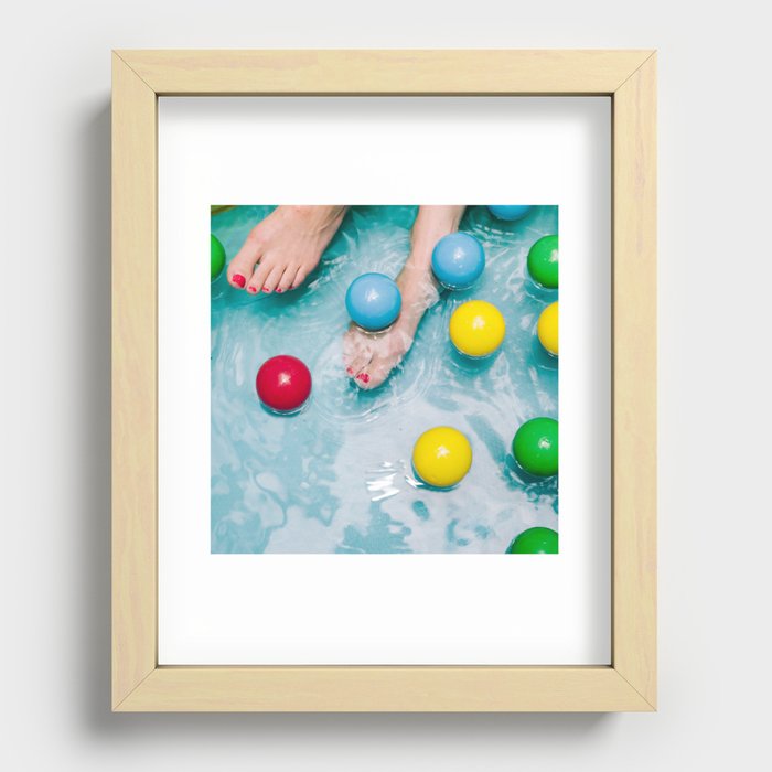 Wet Foot Ball Recessed Framed Print