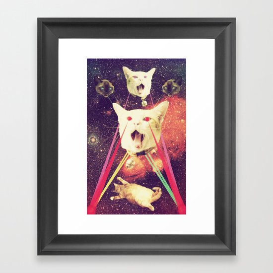 galactic Cats Saga 4 Framed Art Print