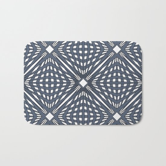 Abstract geometric pattern,gray pattern on a white background. Bath Mat