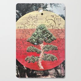 Synthesis — Cross-Stitch Bonsai Tree with African Sunset Cutting Board