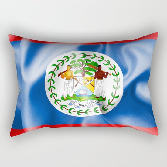 Belize Flag Rectangular Pillow