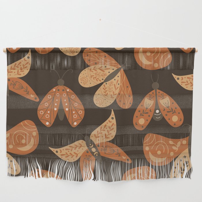 Moth Autumn Colors Wall Hanging