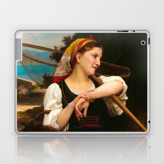 Daughter of Fisherman, 1872 by William-Adolphe Bouguereau Laptop & iPad Skin