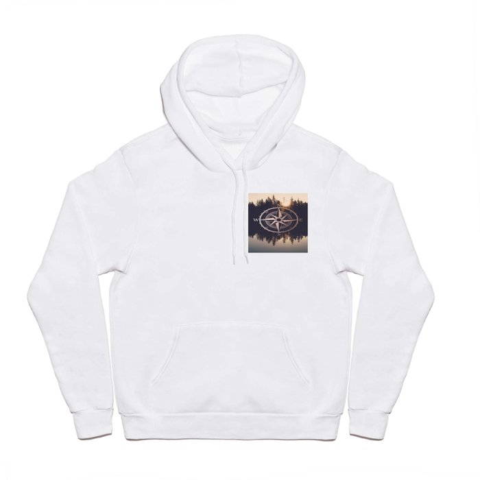 Rose Gold Compass Forest Hoody