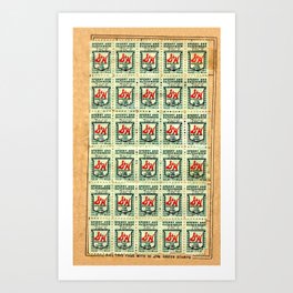 S&H GREEN STAMPS Art Print