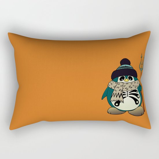Harold The Penguin.Halloween character Rectangular Pillow